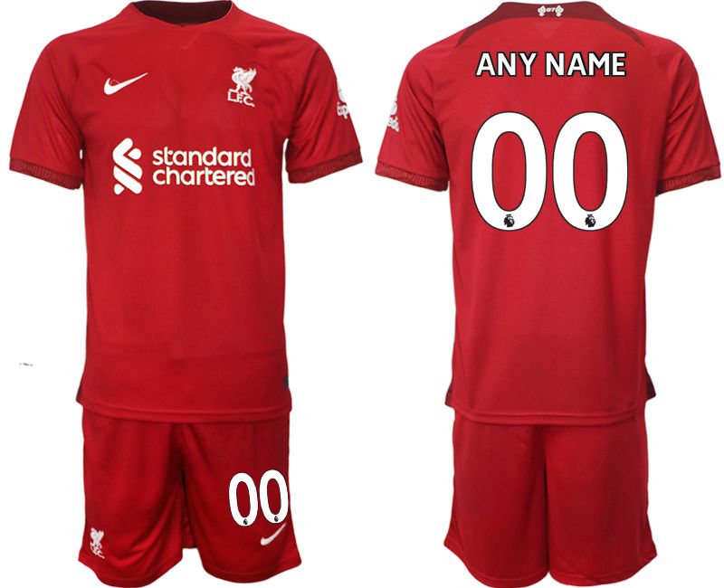 Men 2022-2023 Club Liverpool home red customized Soccer Jersey
